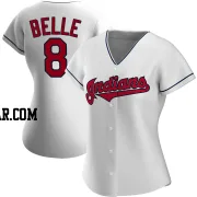 Albert Belle Women's Cleveland Guardians White Authentic Home Jersey