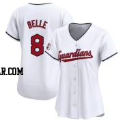 Albert Belle Women's Cleveland Guardians White Limited Home Jersey