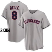 Albert Belle Youth Cleveland Guardians Gray Replica Road Jersey