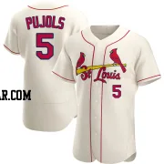 Albert Pujols Men's St. Louis Cardinals Cream Authentic Alternate Jersey