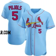 Albert Pujols Men's St. Louis Cardinals Light Blue Authentic Alternate Jersey