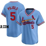 Albert Pujols Men's St. Louis Cardinals Light Blue Limited Cooperstown Collection Jersey