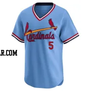 Albert Pujols Men's St. Louis Cardinals Light Blue Limited Cooperstown Collection Jersey