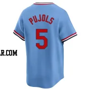 Albert Pujols Men's St. Louis Cardinals Light Blue Limited Cooperstown Collection Jersey