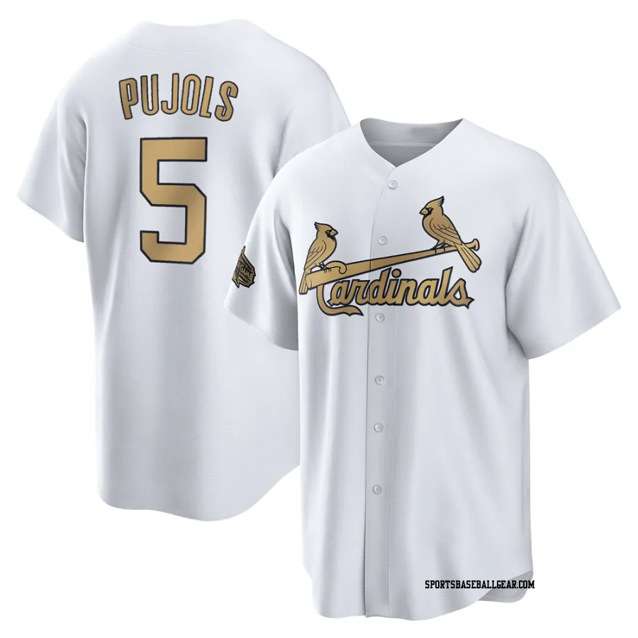 Albert Pujols Men's St. Louis Cardinals White Game Replica 2022 All-Star Jersey