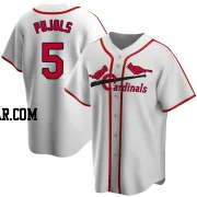 Albert Pujols Men's St. Louis Cardinals White Home Cooperstown Collection Jersey