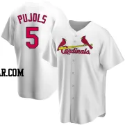 Albert Pujols Men's St. Louis Cardinals White Replica Home Jersey