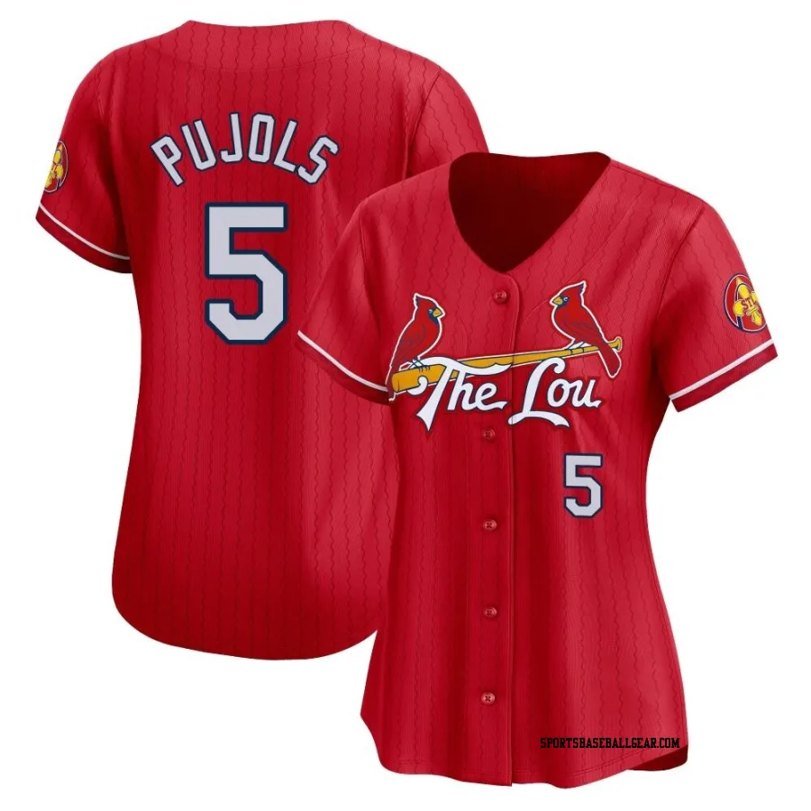 Albert Pujols Women's St. Louis Cardinals Red Limited 2024 City Connect Jersey