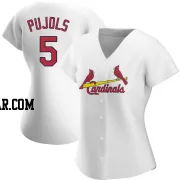 Albert Pujols Women's St. Louis Cardinals White Authentic Home Jersey