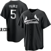 Albert Pujols Youth St. Louis Cardinals Black/White Replica Jersey