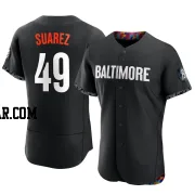 Albert Suarez Men's Baltimore Orioles Black Authentic 2023 City Connect Jersey