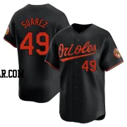 Albert Suarez Men's Baltimore Orioles Black Limited Alternate Jersey