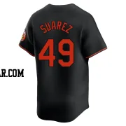 Albert Suarez Men's Baltimore Orioles Black Limited Alternate Jersey