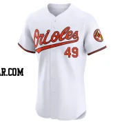 Albert Suarez Men's Baltimore Orioles White Elite Home Jersey