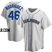 Alberto Rodriguez Men's Seattle Mariners White Replica Home Cooperstown Collection Jersey