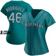 Alberto Rodriguez Women's Seattle Mariners Aqua Authentic Alternate Jersey