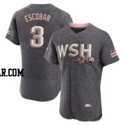 Alcides Escobar Men's Washington Nationals Gray Authentic 2022 City Connect Jersey