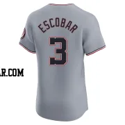 Alcides Escobar Men's Washington Nationals Gray Elite Road Jersey