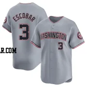 Alcides Escobar Men's Washington Nationals Gray Limited Road Jersey