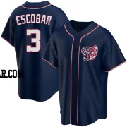 Alcides Escobar Men's Washington Nationals Navy Replica Alternate Team Jersey