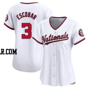 Alcides Escobar Women's Washington Nationals White Limited Home Jersey