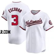 Alcides Escobar Youth Washington Nationals White Limited Home Jersey