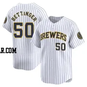 Alec Bettinger Men's Milwaukee Brewers White Limited Alternate Jersey