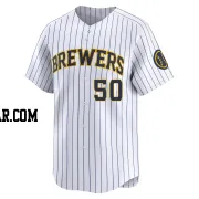 Alec Bettinger Men's Milwaukee Brewers White Limited Alternate Jersey