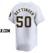 Alec Bettinger Men's Milwaukee Brewers White Limited Alternate Jersey