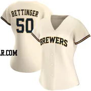 Alec Bettinger Women's Milwaukee Brewers Cream Authentic Home Jersey