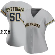 Alec Bettinger Women's Milwaukee Brewers Gray Authentic Road Jersey