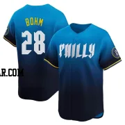 Alec Bohm Men's Philadelphia Phillies Blue Limited 2024 City Connect Jersey