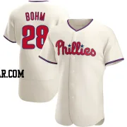 Alec Bohm Men's Philadelphia Phillies Cream Authentic Alternate Jersey