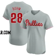 Alec Bohm Men's Philadelphia Phillies Gray Elite Road Jersey