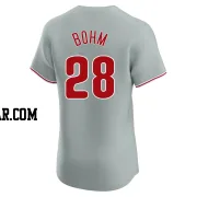 Alec Bohm Men's Philadelphia Phillies Gray Elite Road Jersey