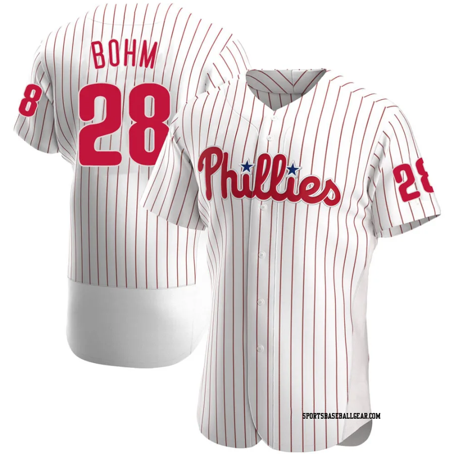 Alec Bohm Men's Philadelphia Phillies White Authentic Home Jersey