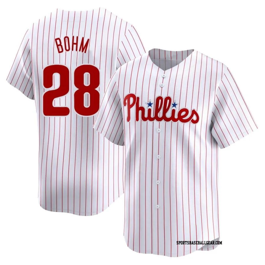 Alec Bohm Men's Philadelphia Phillies White Limited Home Jersey