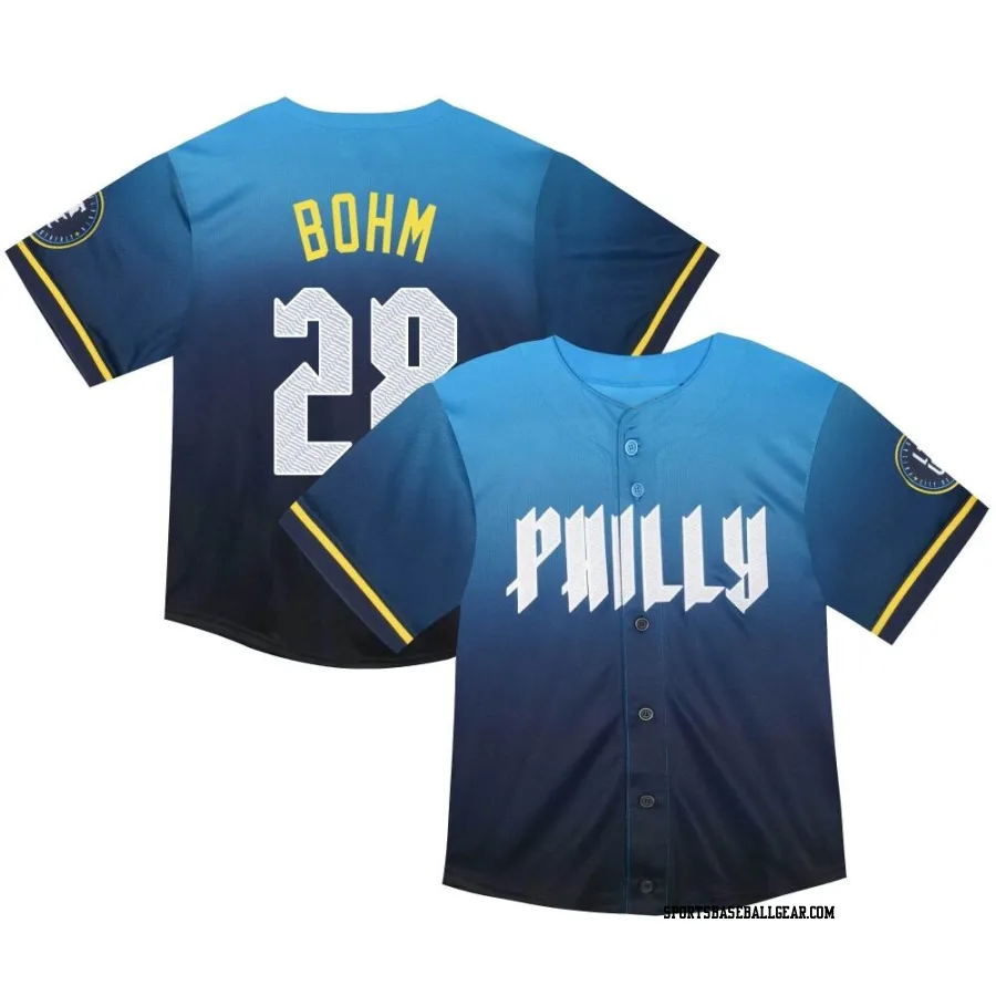 Alec Bohm Toddler Philadelphia Phillies Blue Limited 2024 City Connect Jersey