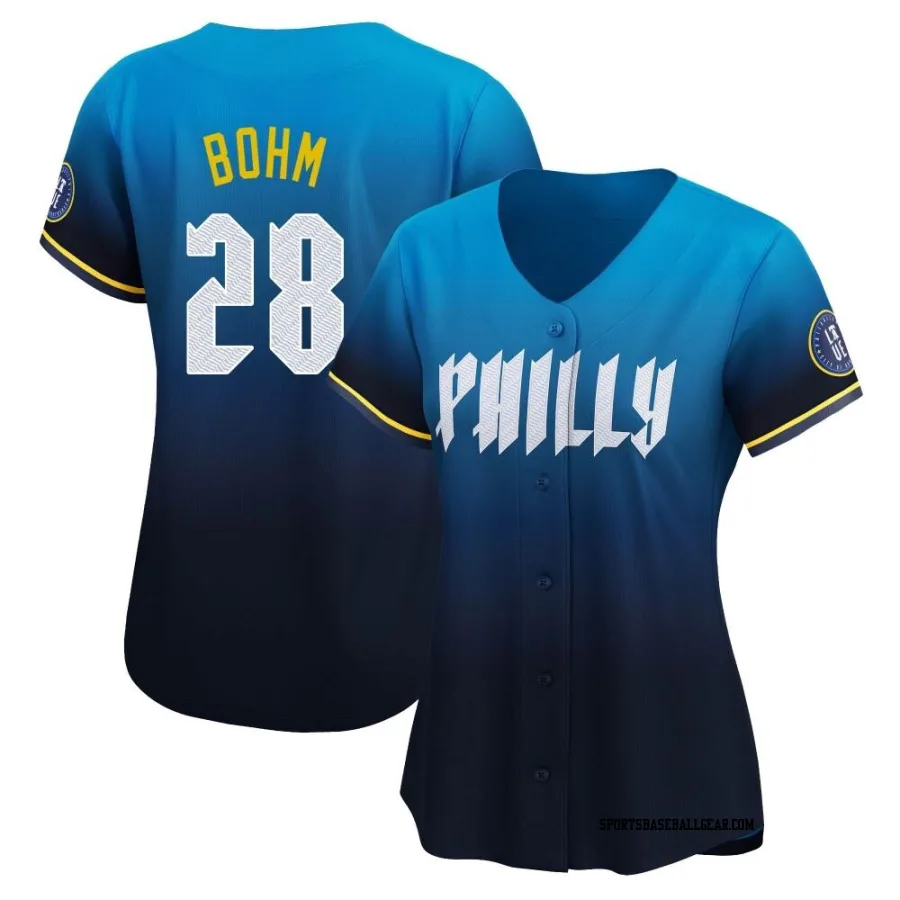 Alec Bohm Women's Philadelphia Phillies Blue Limited 2024 City Connect Jersey