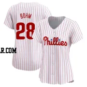 Alec Bohm Women's Philadelphia Phillies White Limited Home Jersey