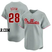 Alec Bohm Youth Philadelphia Phillies Gray Limited Away Jersey