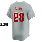 Alec Bohm Youth Philadelphia Phillies Gray Limited Away Jersey