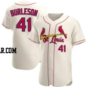 Alec Burleson Men's St. Louis Cardinals Cream Authentic Alternate Jersey