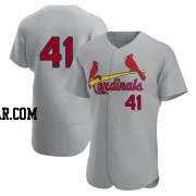 Alec Burleson Men's St. Louis Cardinals Gray Authentic Road Jersey