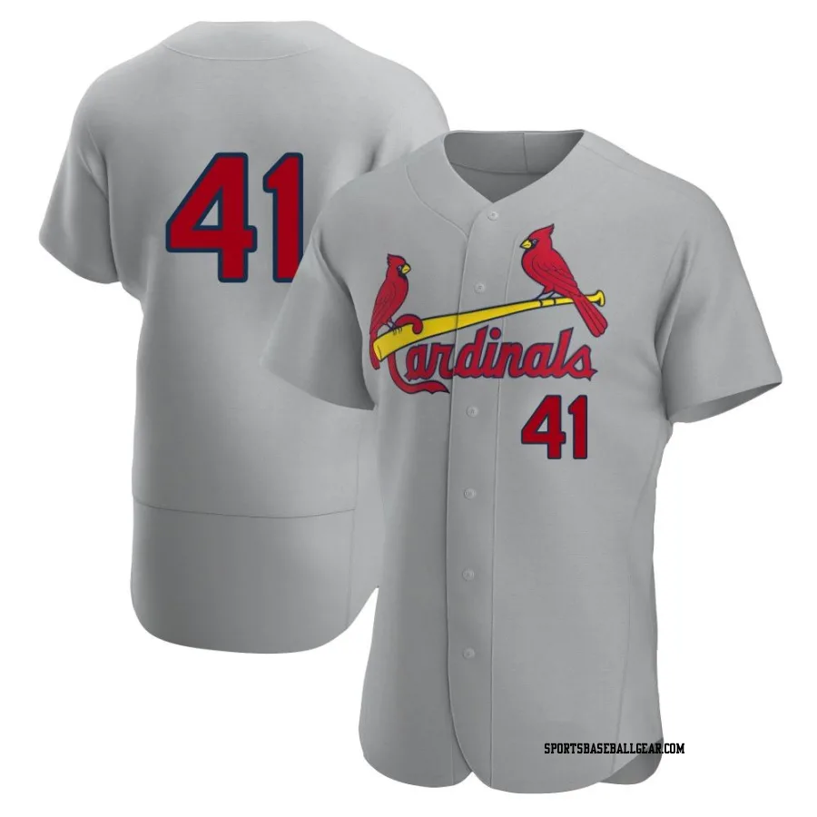 Alec Burleson Men's St. Louis Cardinals Gray Authentic Road Jersey