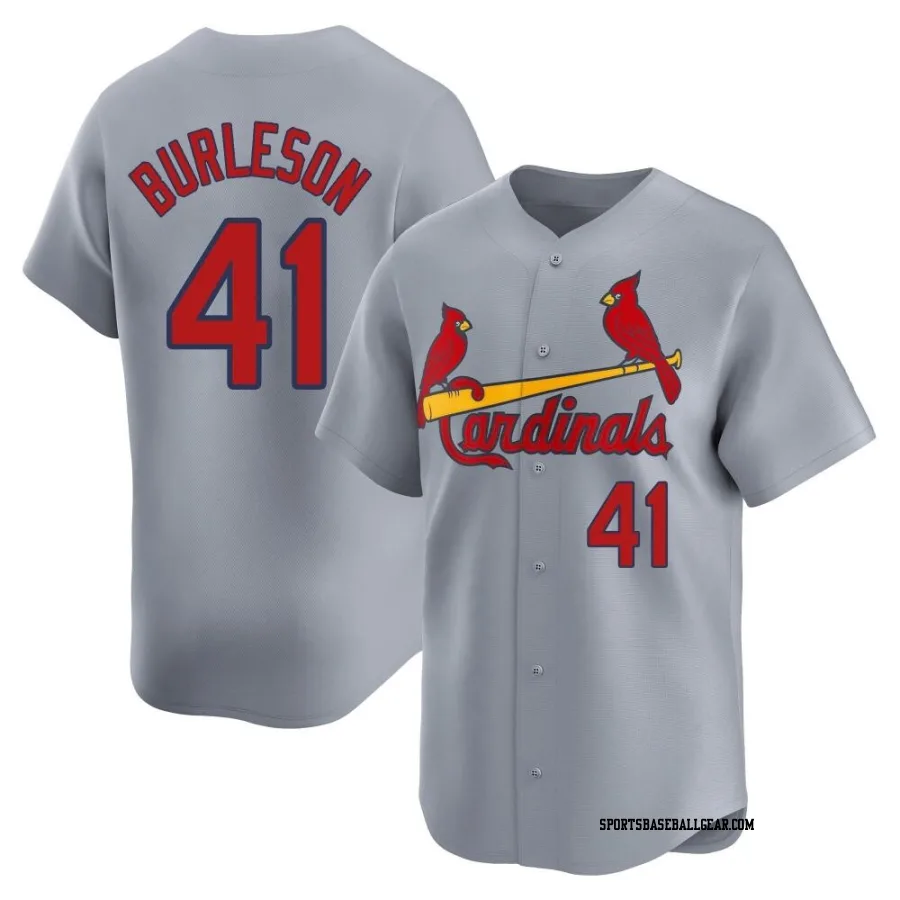 Alec Burleson Men's St. Louis Cardinals Gray Limited Away Jersey