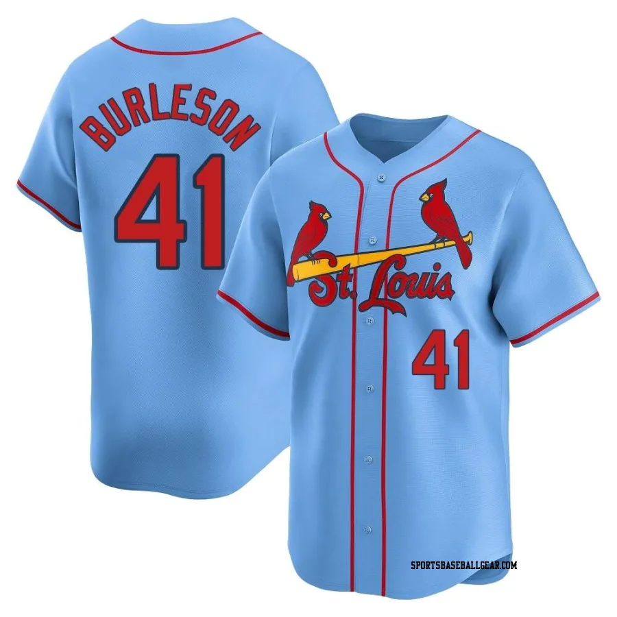 Alec Burleson Men's St. Louis Cardinals Light Blue Limited Alternate Jersey