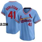 Alec Burleson Men's St. Louis Cardinals Light Blue Limited Cooperstown Collection Jersey