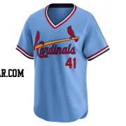 Alec Burleson Men's St. Louis Cardinals Light Blue Limited Cooperstown Collection Jersey