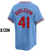 Alec Burleson Men's St. Louis Cardinals Light Blue Limited Cooperstown Collection Jersey